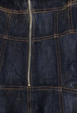 Self-Portrait Broderie Anglaise Denim Midi Dress Blue PF26805MBLBLUE_BLUE_70014129