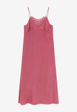Chloé Silk Midi Slip Dress with Lace Insert Pink CH26UR1370056AQ_Mauvewood_70333360