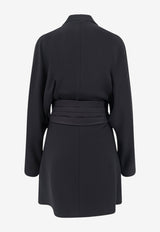 Brunello Cucinelli Chemisier Tuxedo-Style Dress Black MA029A5554C101_BLACK_70014649