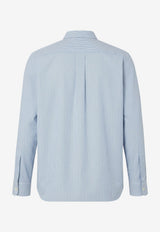 Burberry Striped Poplin Shirt Blue 8127251C5315_SUNBLEACHED BLUE_70013775