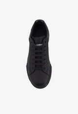 Dolce & Gabbana Portofino Leather Low-Top Sneakers Black CS2332A106580999_Black_70014262