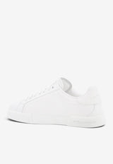 Dolce & Gabbana Portofino Leather Low-Top Sneakers White CS2332A106580002_BIANCO OTTICO_70014332