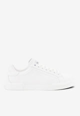 Dolce & Gabbana Portofino Leather Low-Top Sneakers White CS2332A106580002_BIANCO OTTICO_70014332