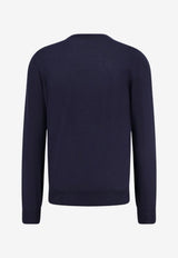 Brunello Cucinelli Ribbed Cashmere Sweater Blue M2300100CW425_NAVYGRIGIOSCURO_70014738