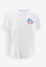 Moncler Logo Print T-shirt White L10938C0005689AUG00A_White_70165679