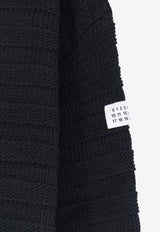 MM6 Maison Margiela Destroyed Wool Cardigan Black SH0HP0005M13040900_BLACK_70014344