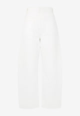 The Frankie Shop Nelton Barrel-Leg Denim Pants White PAFS22040000WHITE_WHITE_70332618