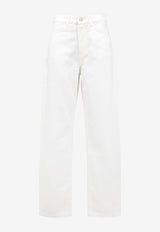 The Frankie Shop Nelton Barrel-Leg Denim Pants White PAFS22040000WHITE_WHITE_70332618