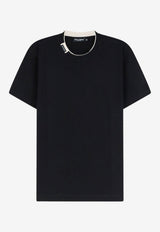 Dolce & Gabbana Brand Label Crewneck T-shirt Black G8TW5TFU7EQN0000_Black_70014082