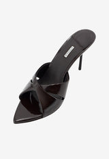 Le Silla Shirley 80 Patent Leather Mules Brown 6621F080BYPPGSM792_Sacher_70331720