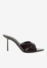Le Silla Shirley 80 Patent Leather Mules Brown 6621F080BYPPGSM792_Sacher_70331720