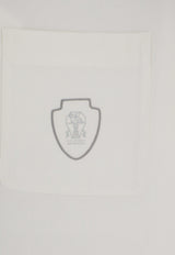 Brunello Cucinelli Logo Patch Polo T-shirt White MM6961301FCTL60_Biancogrigio_70211123