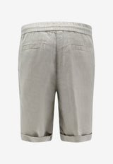 Brunello Cucinelli Drawstring Bermuda Shorts Gray M243DU0020C6018_Kaky_70211138