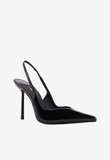 Le Silla Chanel Vivienne 100 Patent Leather Slingback Pumps Black 4206D090BXPPGSL001_Black_70331556