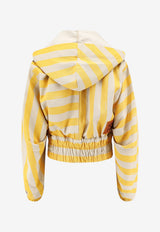 Fendi Striped Zip-Up Hoodie Yellow FLF858AOHUF1W0T_GINESTRA 26_42821564