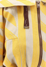 Fendi Striped Zip-Up Hoodie Yellow FLF858AOHUF1W0T_GINESTRA 26_42821564
