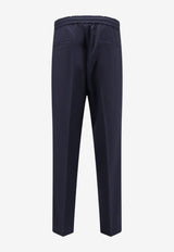 Brunello Cucinelli Drawstring Waist Wool Pants Blue ME226E1710C334_BLUCOLORATO_70014751