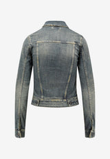 Balenciaga Washed Denim Jacket Blue 849899TTW893394_BLU VERDE PETROLIO_60592602