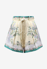 Zimmermann Indra Floral Print Mini Shorts Multicolor 8632ASS262CSCFL_Cream Floral_70224442