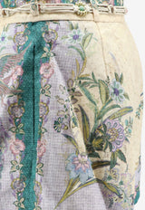 Zimmermann Indra Floral Print Mini Shorts Multicolor 8632ASS262CSCFL_Cream Floral_70224442