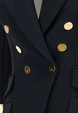 Elisabetta Franchi Double-Breasted Slim Blazer Black GI26866E2110_Black_70224427