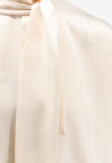 Brunello Cucinelli Fold-Over High Neck Top Cream MB179B1S24C7925_PANAMA_70014788