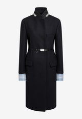 Prada Belted Wrap Coat Blue P649TROOO11H4/T_PRADA-F0008