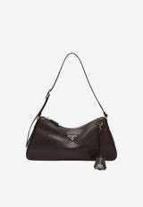 Prada Large Aimée Shoulder Bag Brown 1BC303OOO2ZUC/T_PRADA-F05VE