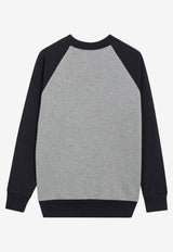 Miu Miu Logo Embroidered Sweatshirt Gray MJLA56OOO192P/T_MIU-F0MZQ