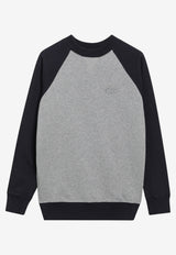 Miu Miu Logo Embroidered Sweatshirt Gray MJLA56OOO192P/T_MIU-F0MZQ
