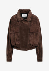 Saint Laurent Vintage Suede Bomber-Style Jacket Brown 785562YC2AY/T_YSL-2372