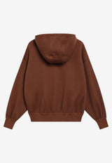 Loro Piana Viera Zip-Up Hooded Sweatshirt Brown FRW1136CO/T_LORO-P0B2