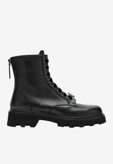 Roger Vivier Viv' Rangers Leather Truck Boots Black RVW78446140N6M/T_ROGVI-B999