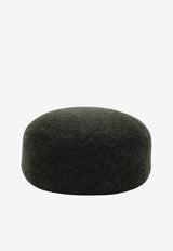 Loro Piana Dave Felt Wool Cap Gray FXM0023WO/T_LORO-51G2