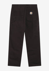 Carhartt Wip Single Knee Canvas Pants Dark Brown I031497CO/T_CARH-4702
