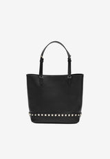 Valentino Small Rockstud Tote Bag Black 9W2B0T75VSF/T_VALE-0NO