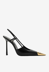 Saint Laurent Jeanne 110 Slingback Pumps Black 800164AADX2/T_YSL-1000