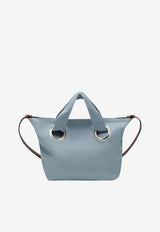 Chloé Kids Girls Embroidered Logo Shoulder Bag Light Blue C20872CO/S_CHLOE-821