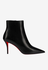 Christian Louboutin Miss Z 80 Calf Leather Ankle Boots Black 3250838LE/T_LOUBO-BK01