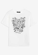 Weekend Max Mara Bora Graphic Print T-shirt White WKDBORACO/S_MAXMW-003