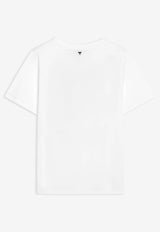 Weekend Max Mara Bora Graphic Print T-shirt White WKDBORACO/S_MAXMW-003