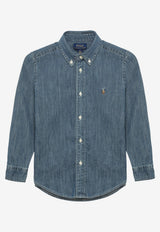 Polo Ralph Lauren Kids Boys Denim Shirt Blue 323713843001CO/T_POLOR-DB