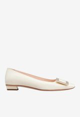 Roger Vivier Belle Vivier Patent Leather Ballet Flats White RVW00700920D1P/T_ROGVI-9997