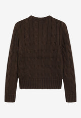 Polo Ralph Lauren Kids Girls Cable Knit Cardigan Brown 313B25968005CO/T_POLOR-NB
