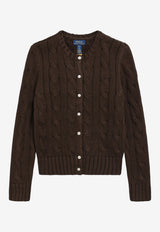 Polo Ralph Lauren Kids Girls Cable Knit Cardigan Brown 313B25968005CO/T_POLOR-NB