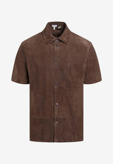 Loewe Suede Leather Buttoned Shirt Brown H616Y31L05SUE/S_LOEW-3110