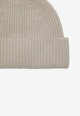 Loro Piana Sergio Ribbed Cashmere Beanie Beige FXM0042WS/T_LORO-A0PN