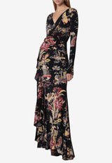 Etro Printed Wrap Maxi Dress Multicolor WRHA063299IAD1F/T_ETRO-X0813