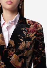 Etro Double-Breasted Printed Velvet Blazer Multicolor WRCA001099SAE1B/T_ETRO-X0813