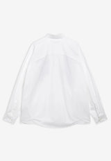 Dries Van Noten Embroidered Poplin Shirt White 1307144433/T_DRVNO-001